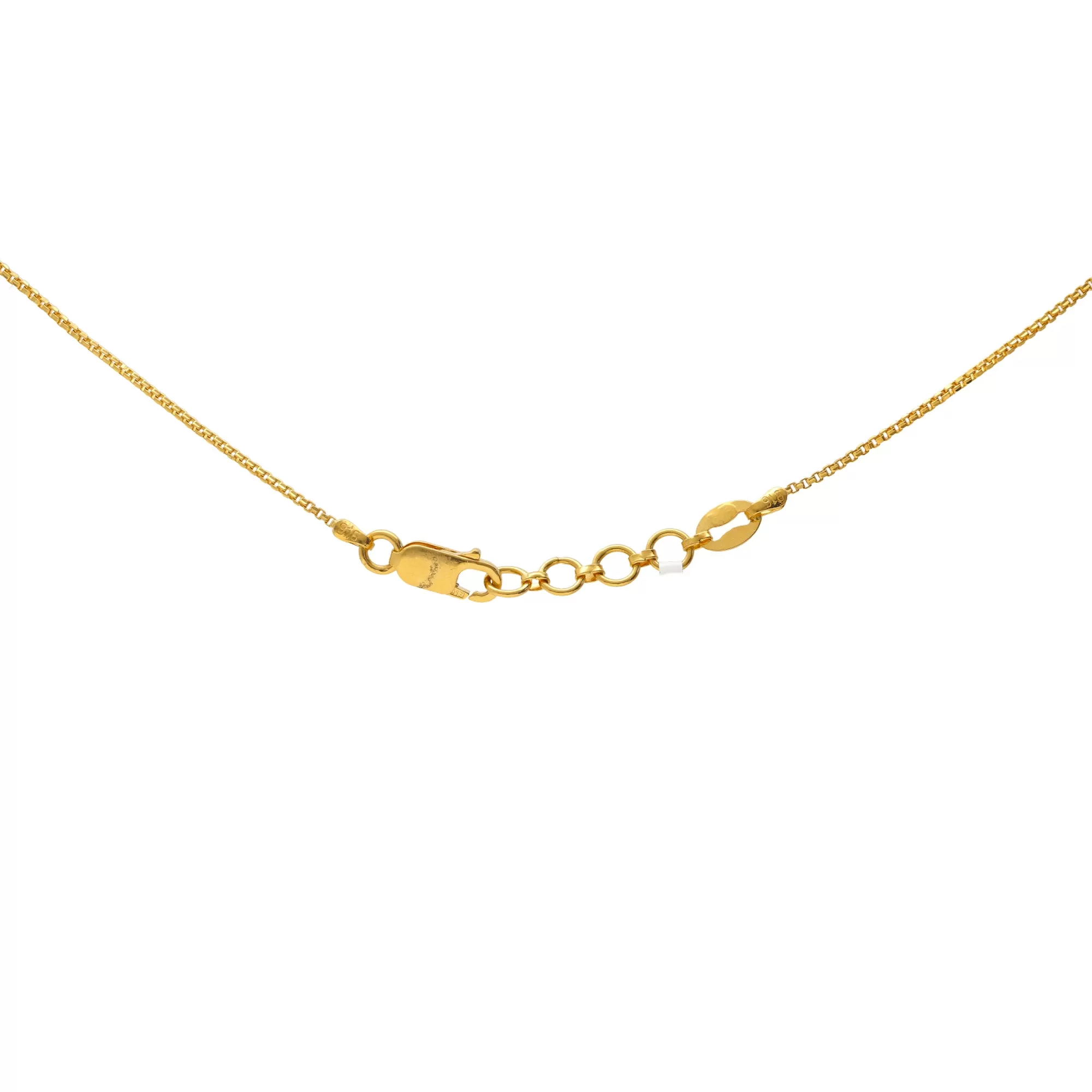 22K Yellow & White Gold Beaded Chain (17.4gm)