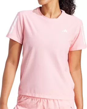 adidas Own The Run Short Sleeve Womens Running Top - Pink