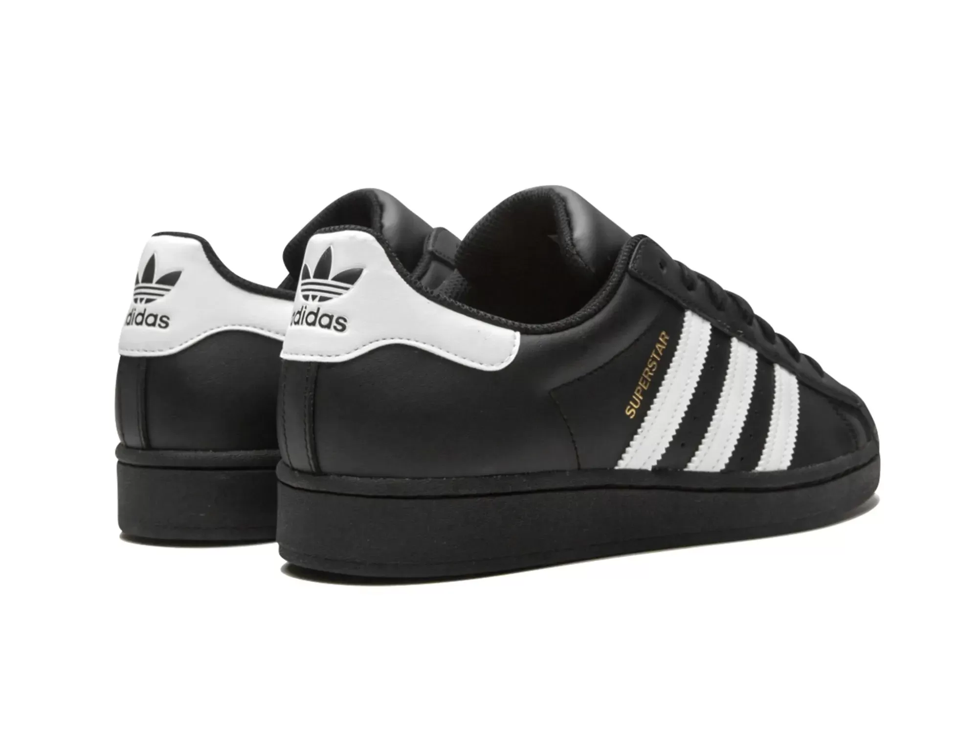 Adidas Superstar "Core Black Cloud White Gold"