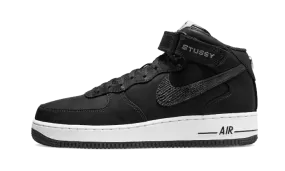 Air Force 1 Mid Stussy All Black