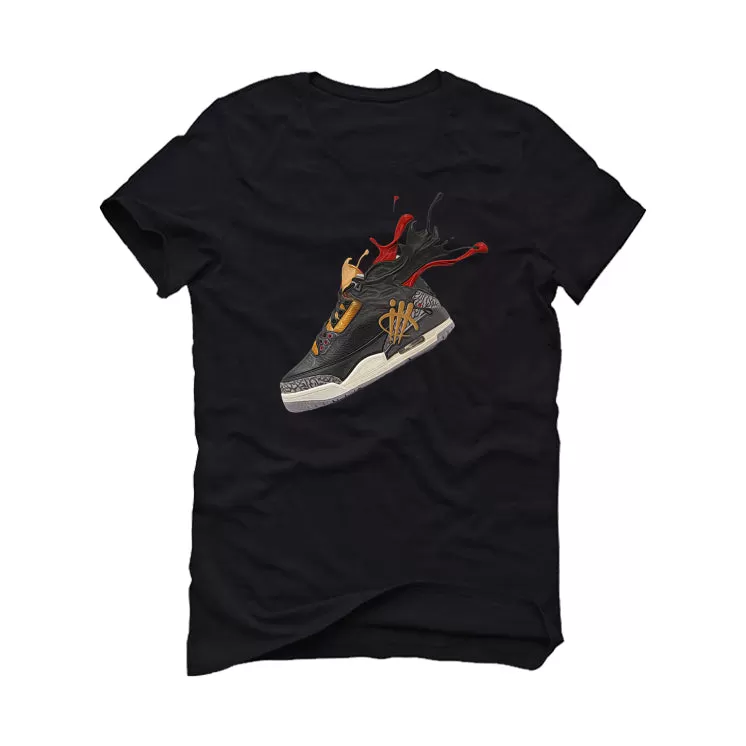 Air Jordan 3 "Black Gold" 2022 Black T-Shirt (SPLASH 3)