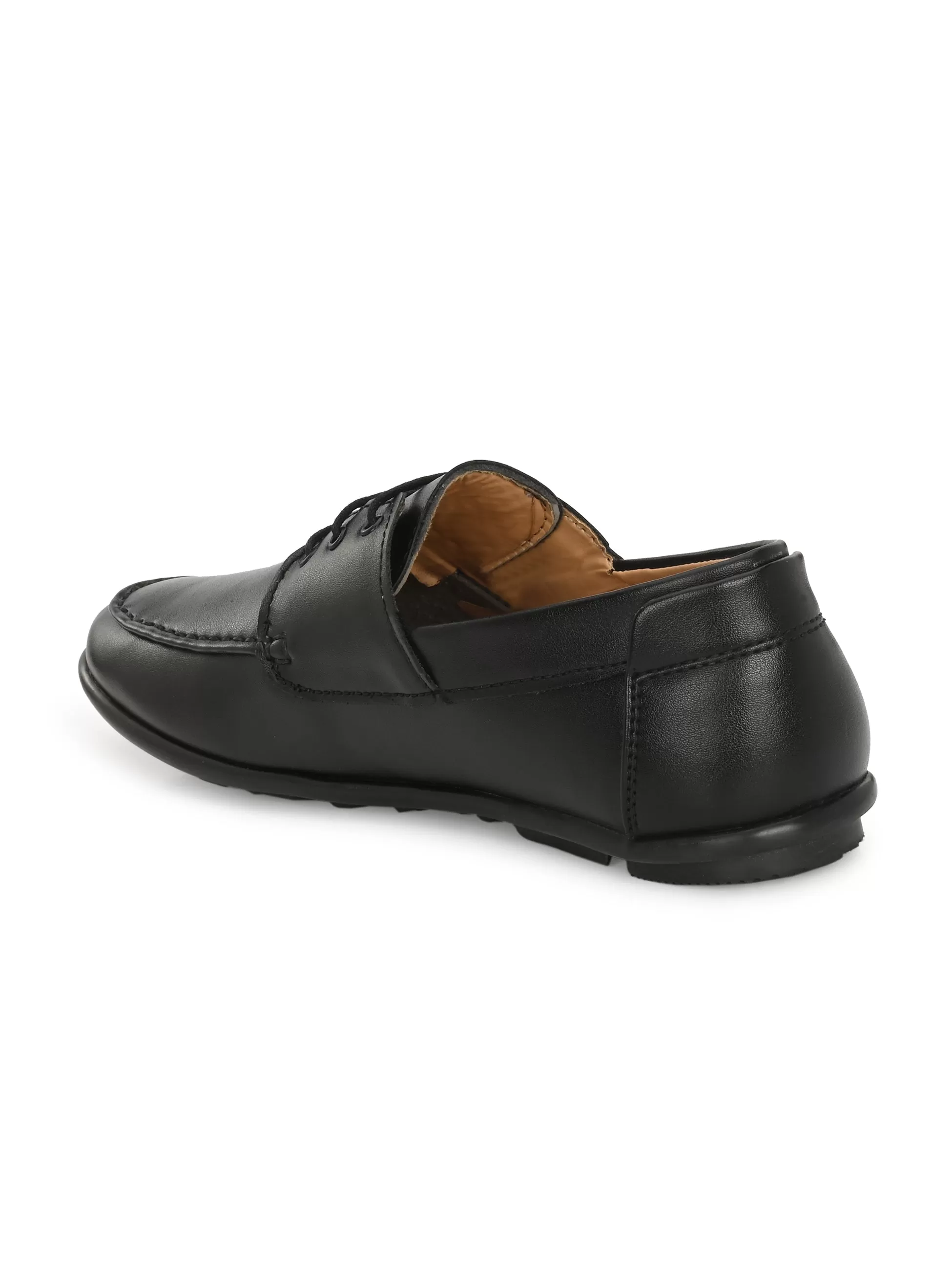 Alberto Torresi Moore Men's Black Boat Shoes