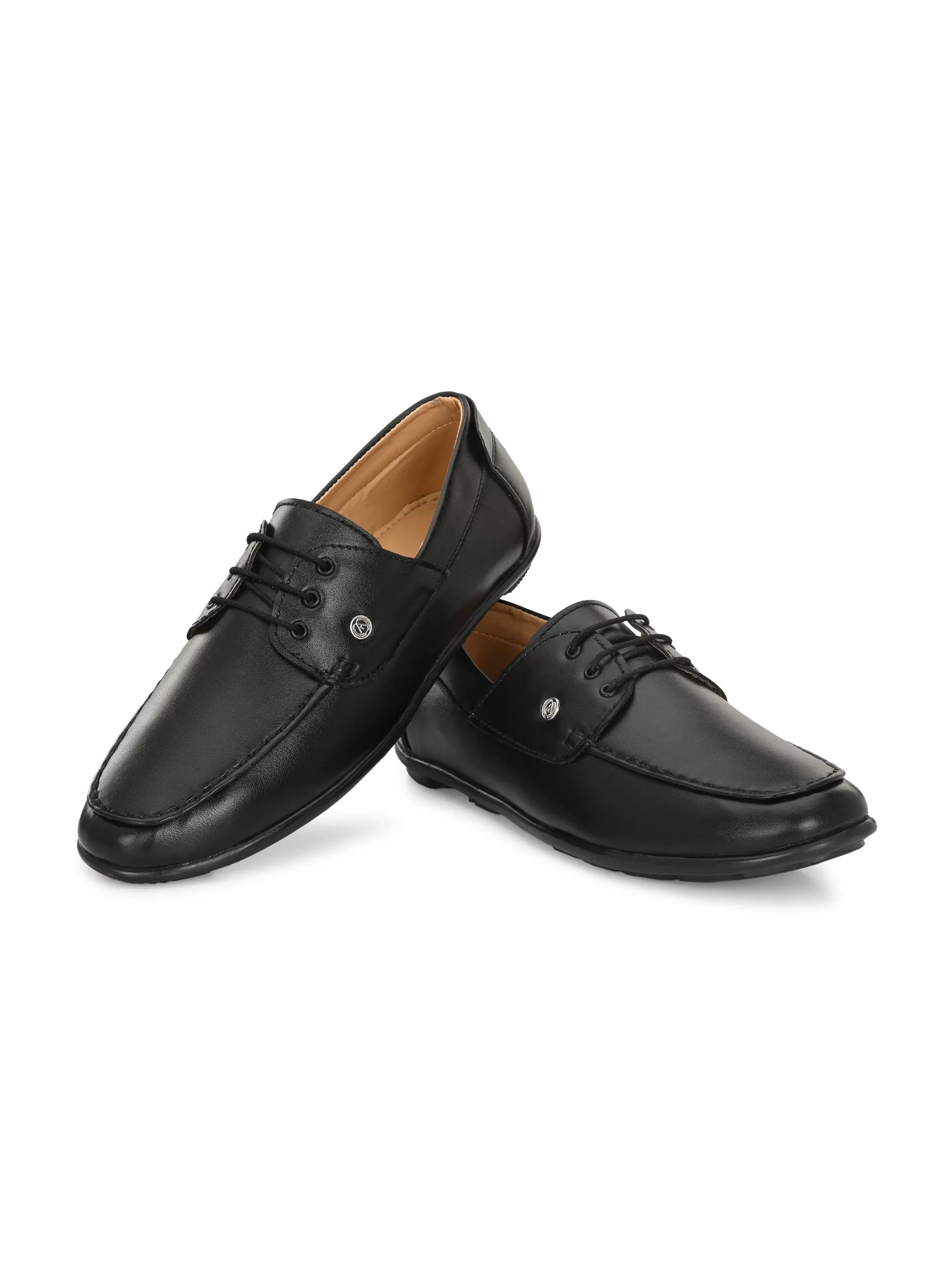 Alberto Torresi Moore Men's Black Boat Shoes