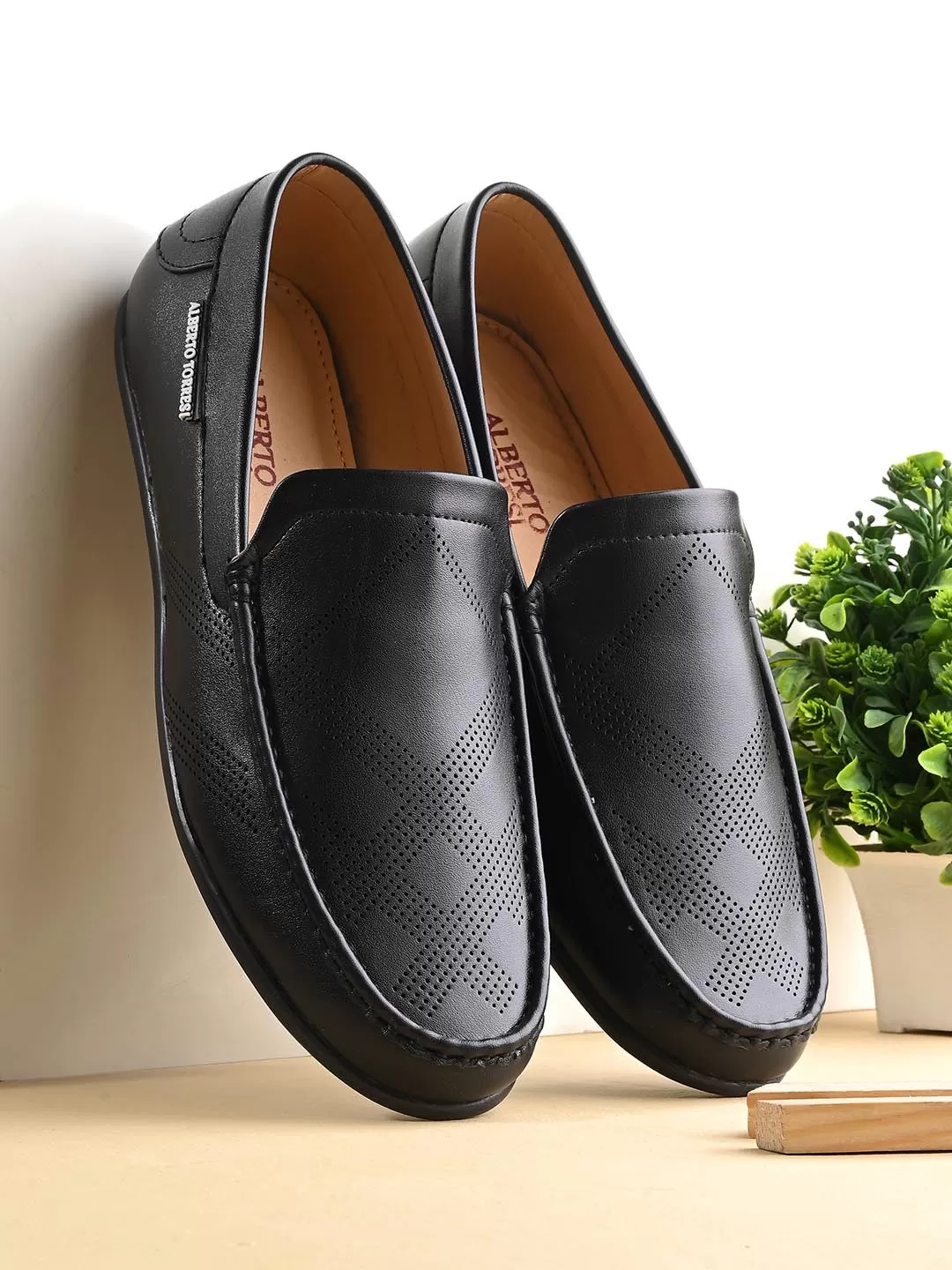 Alberto Torresi Neuss Black Men's Loafers