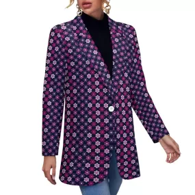 All Over Print Women's Blazer Women's casual suit