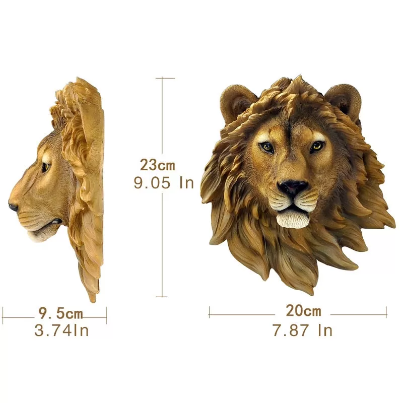 Animal Head Jamaica Interior Wall Decoration Statues