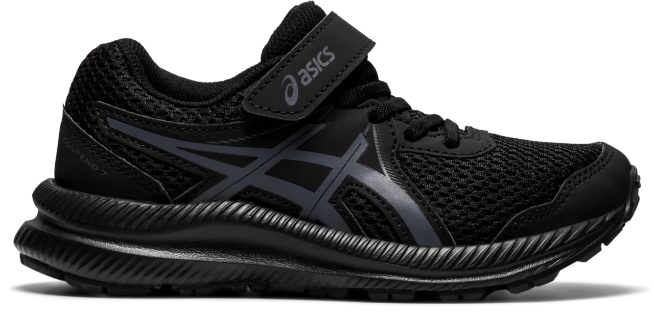 Asics Kids's CONTEND 7 PS - BLACK/CARRIER GREY