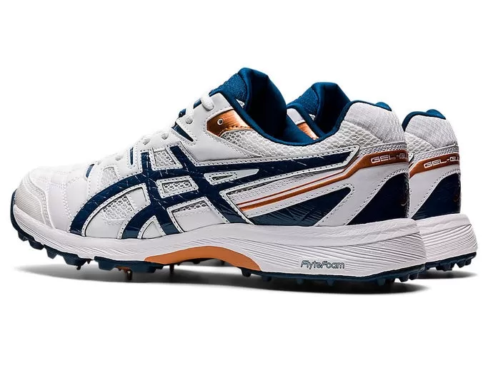 Asics Men's Gel Gully 6 Cricket Shoe - White/Mako Blue