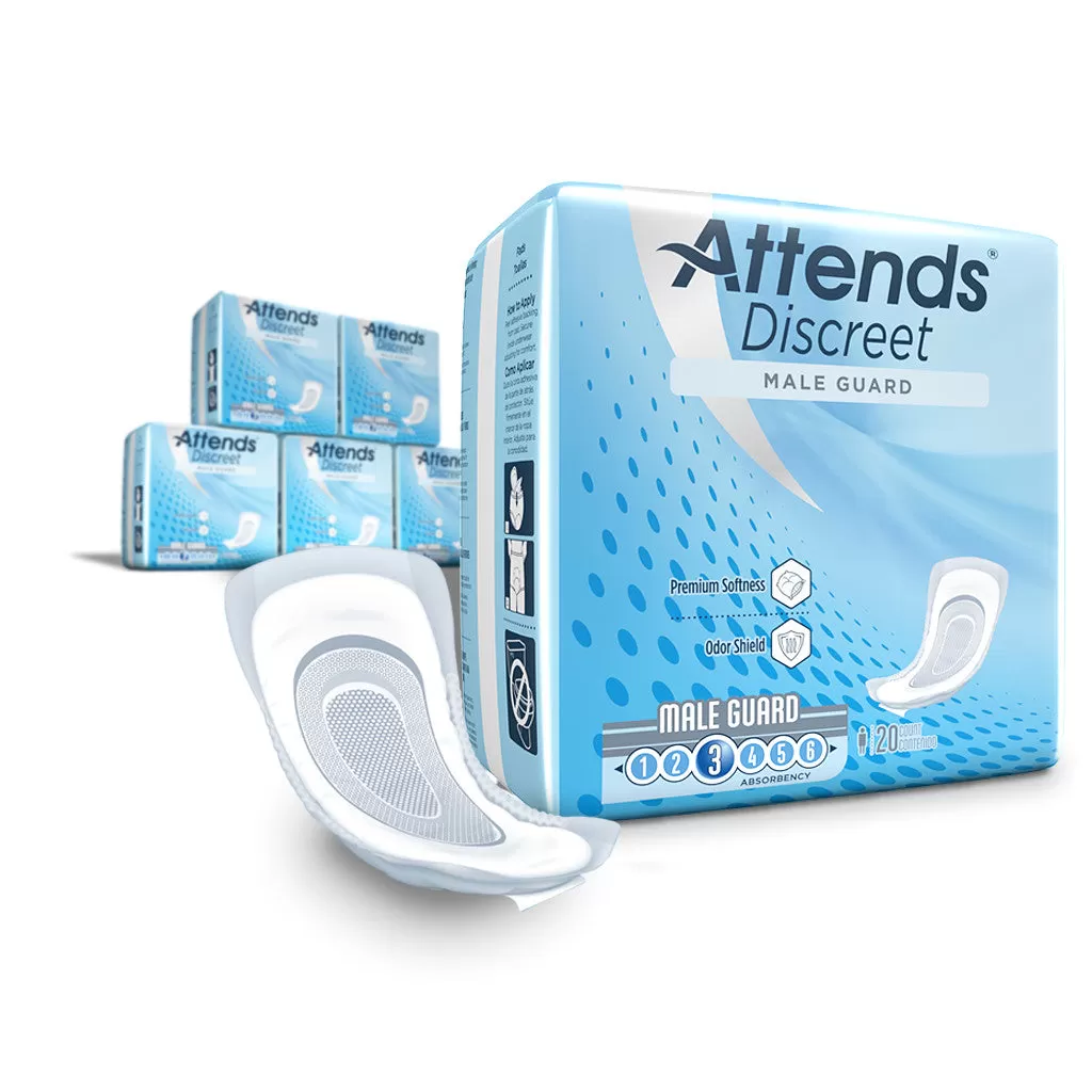 Attends Discreet Men's Guard, Level 3 Absorbency