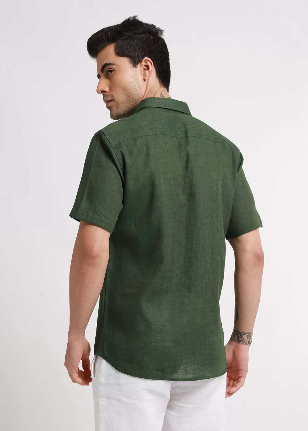 Batiste Green Linen shirt