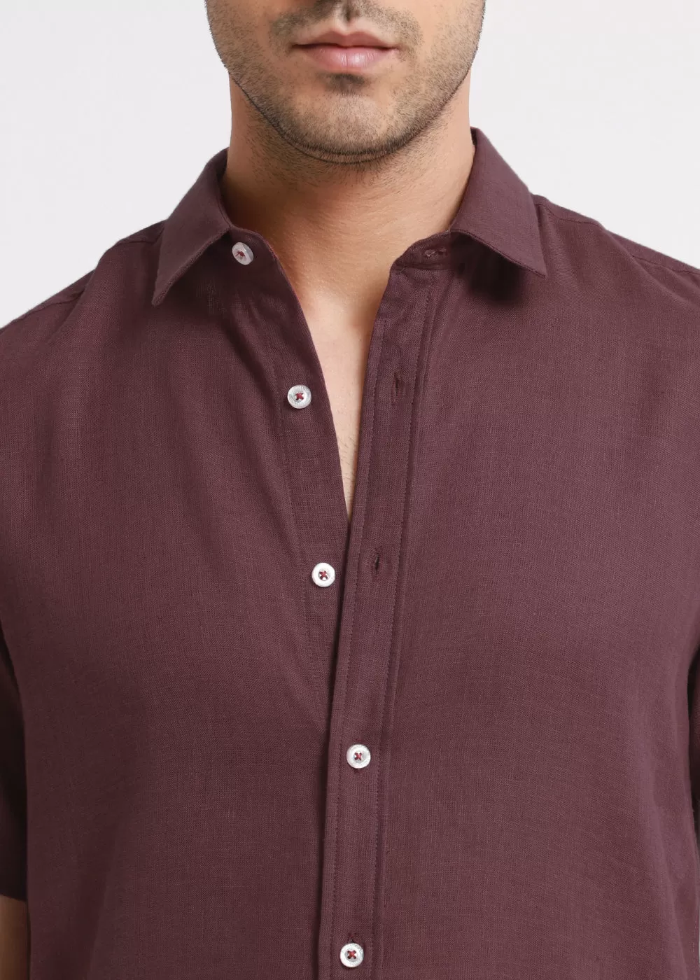 Batiste Violet Linen shirt