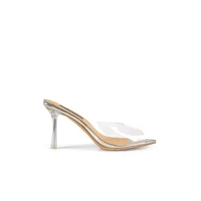 Beth Sandal Lucite & Gold Metallic