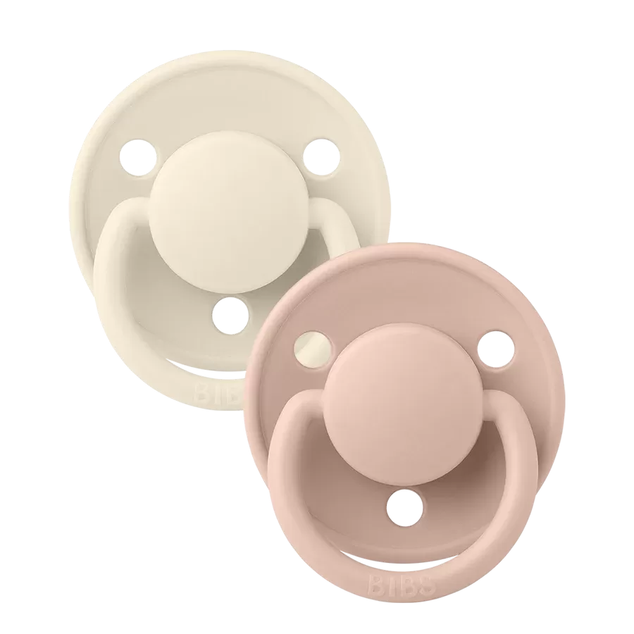 BIBS Pacifier - 2 pack DELUX - Ivory/Blush