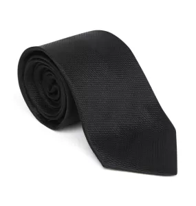 Black Grenadine Silk Tie