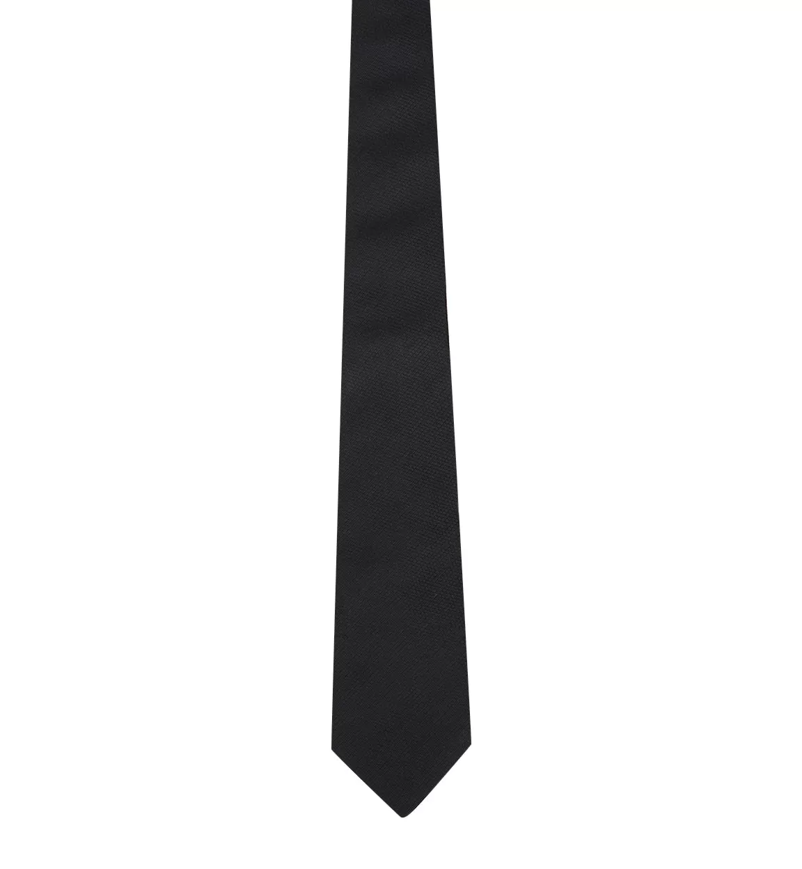 Black Grenadine Silk Tie