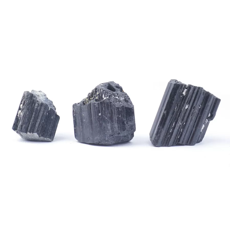 Black Tourmaline Rough Large Nugget Specimen 30-40x35-50mm (55-90 grams) - DS ROCK SHOP