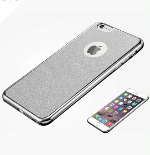 Bling iPhone ShockProof Silicone Case Cover Apple 6 6S Glitter Bumper Sides New