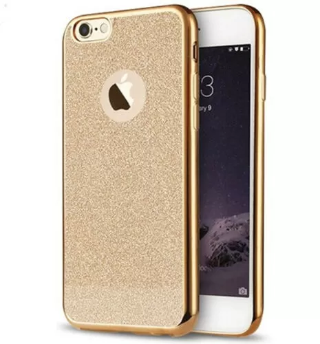 Bling iPhone ShockProof Silicone Case Cover Apple 6 6S Glitter Bumper Sides New