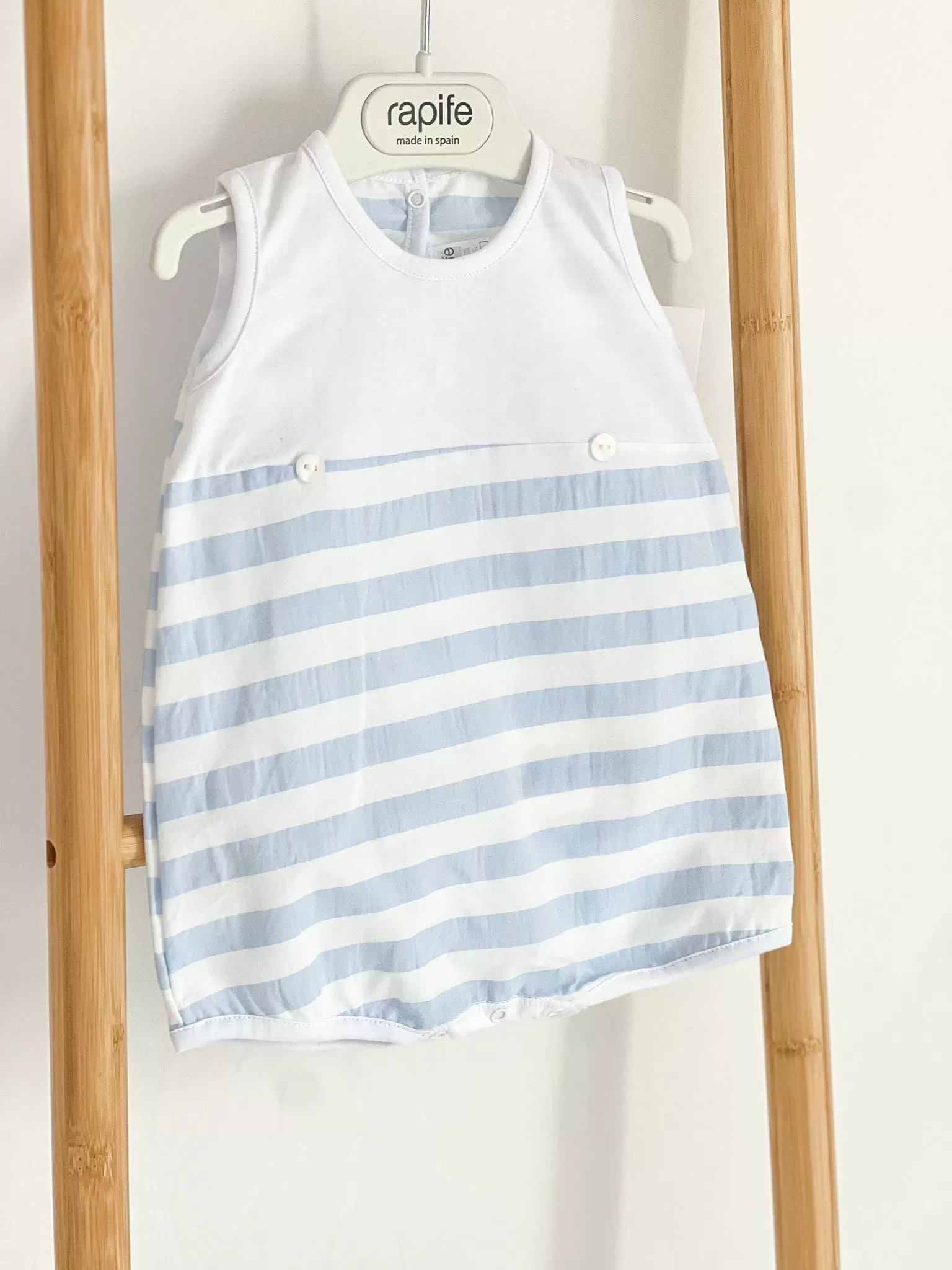 Boys Rapife Blue Stripe Romper