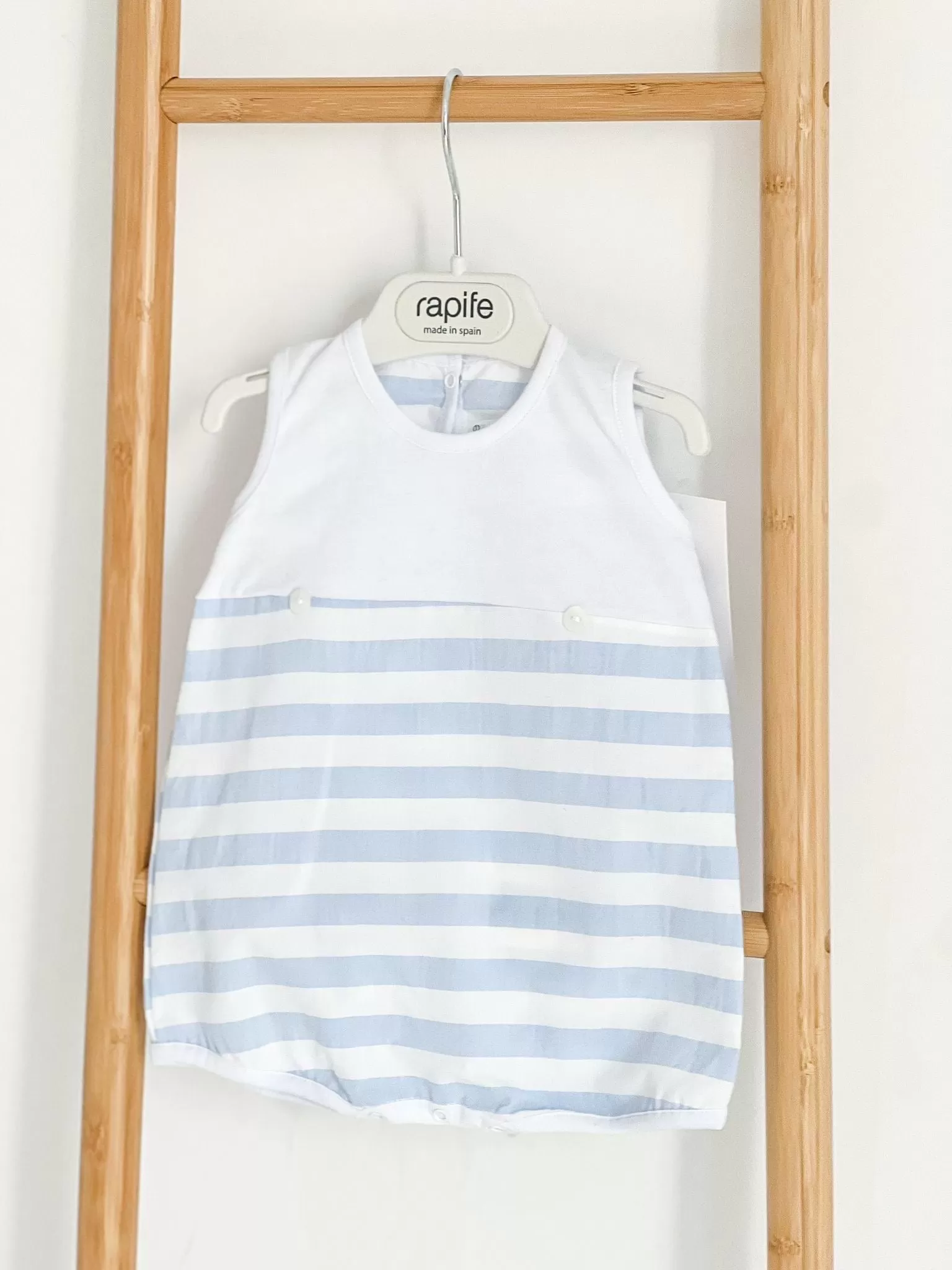 Boys Rapife Blue Stripe Romper