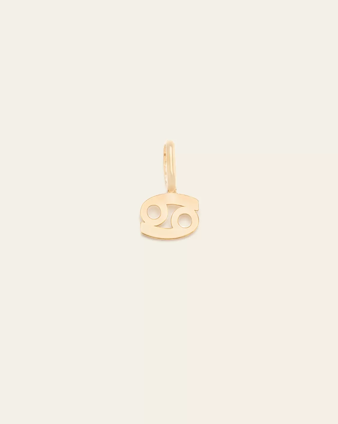 Cancer Zodiac Charm - 10k Solid Gold