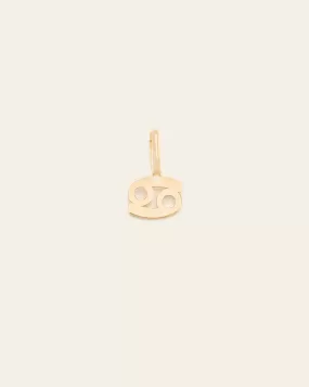 Cancer Zodiac Charm - 10k Solid Gold