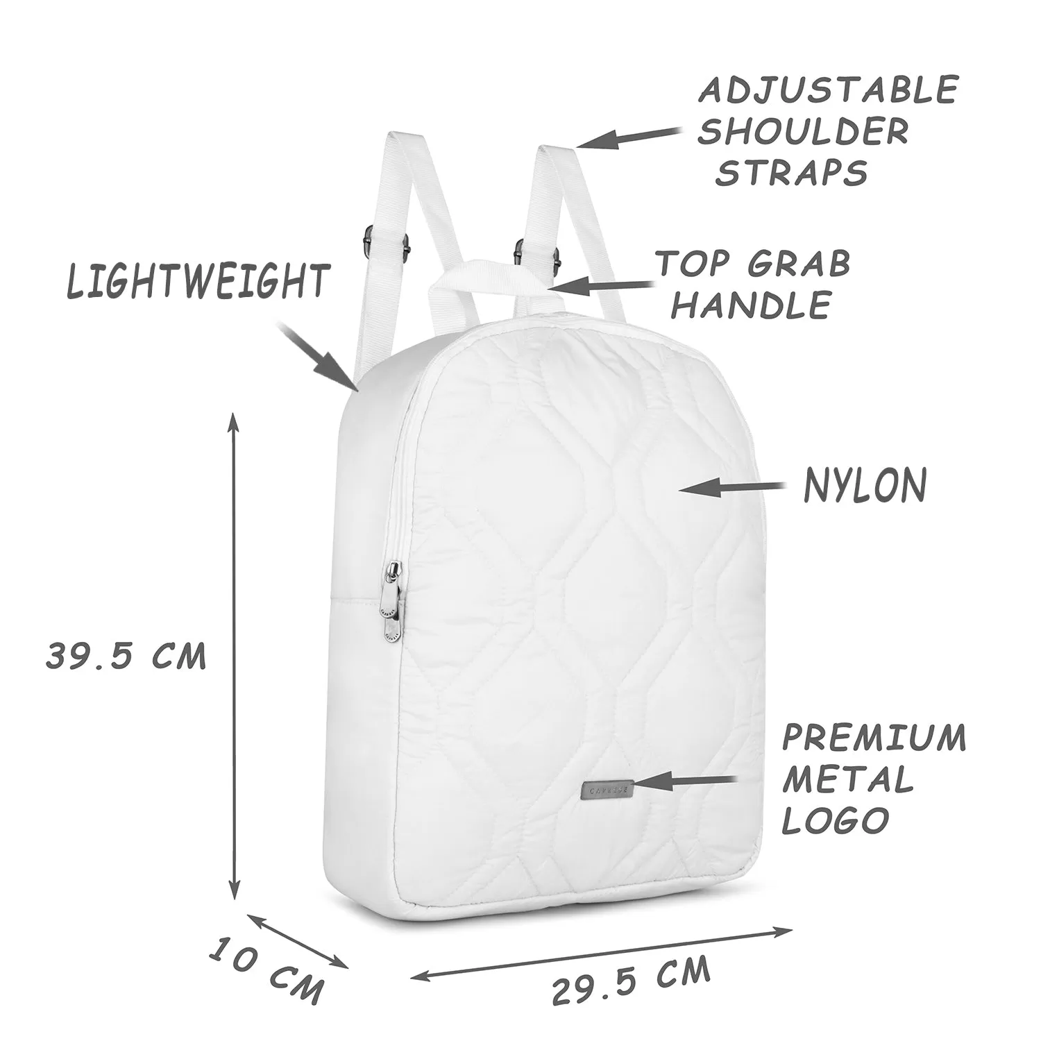 Caprese Mars Backpack Large Cream