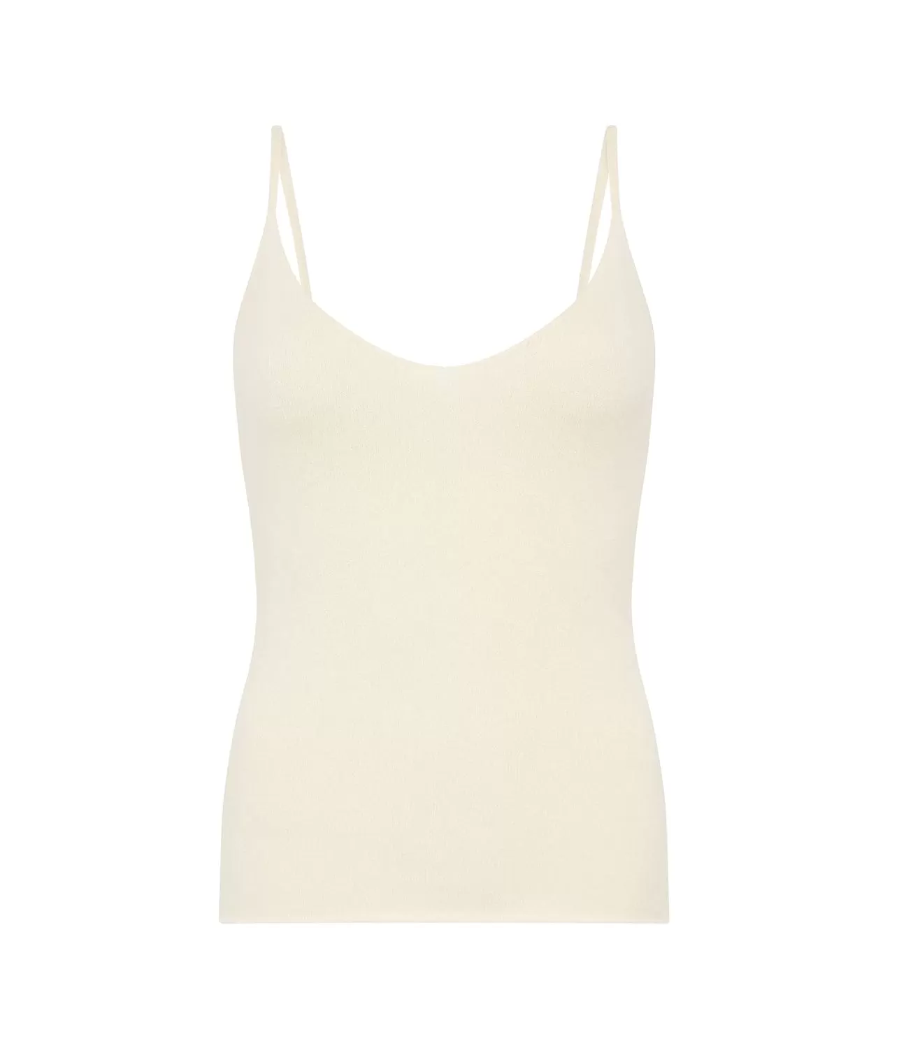 CASHMERE KNIT CAMI- NATURAL