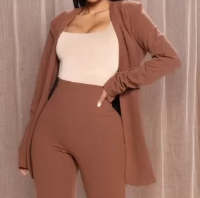 CASUAL WOMEN SUIT IN BROWN