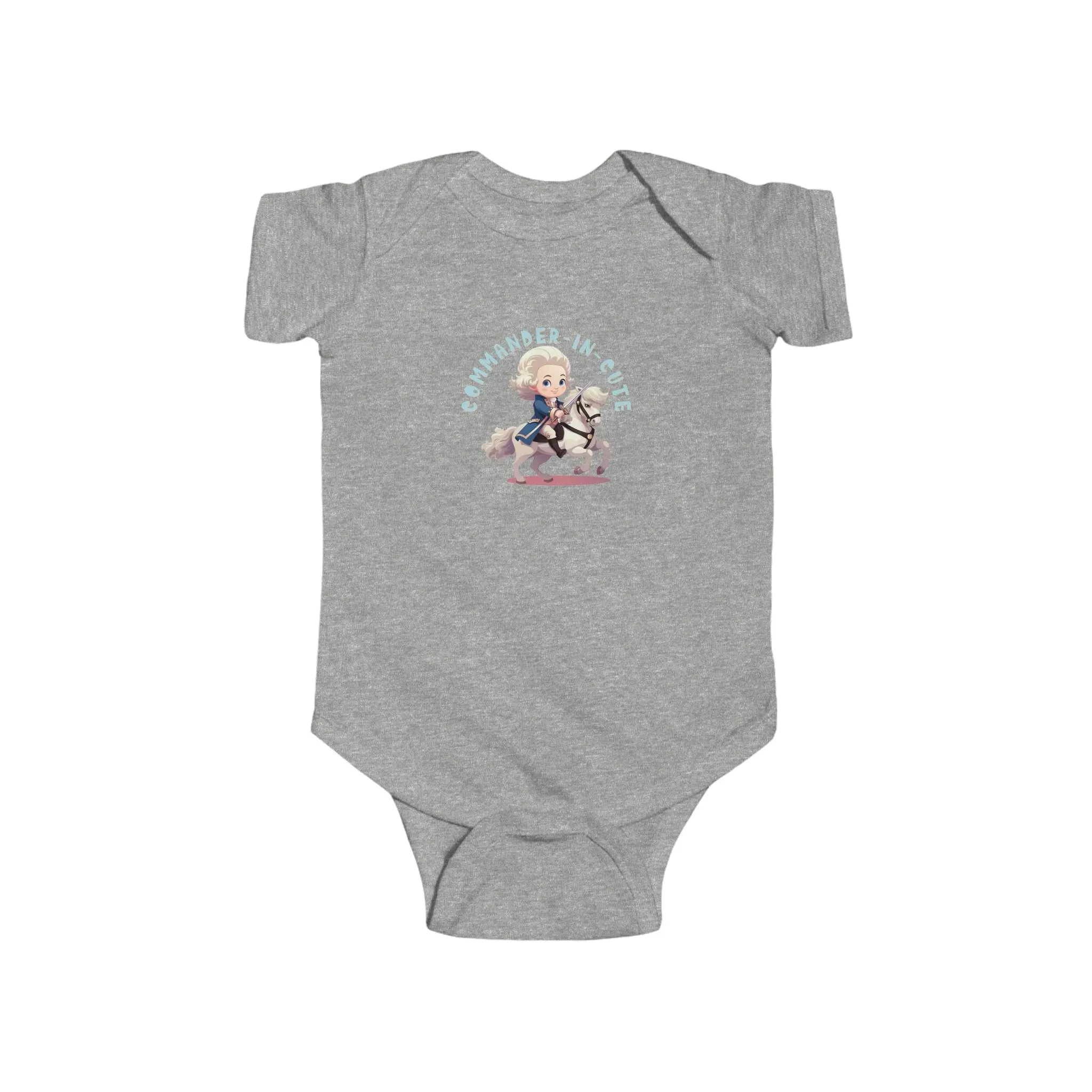 Commander-in-Cute George Washington Infant Fine Jersey Bodysuit