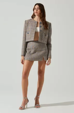 Covina Tweed Mini Skirt