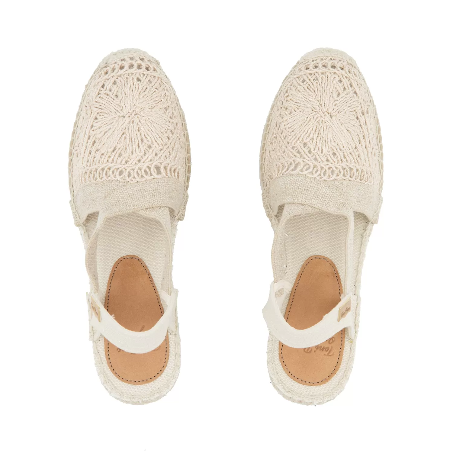 Crochet Fabric Wedges Espadrille For Women - Thalia