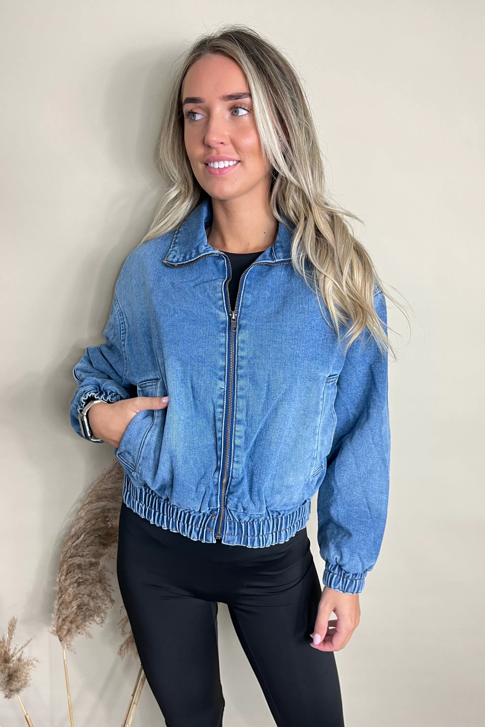 Denim Bomber Jacket