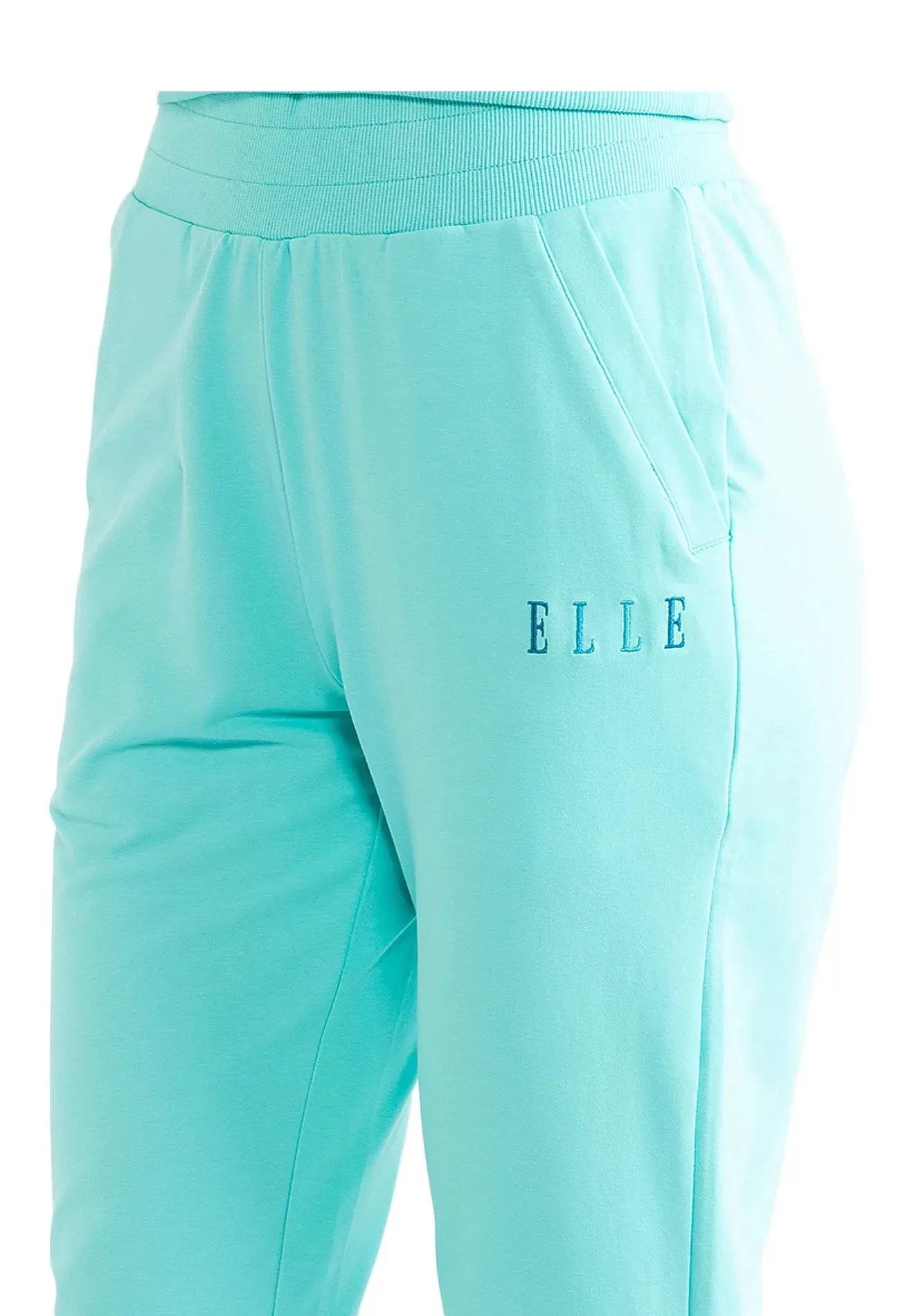 ELLE Leisure Solid Classic Logo Sweatpants