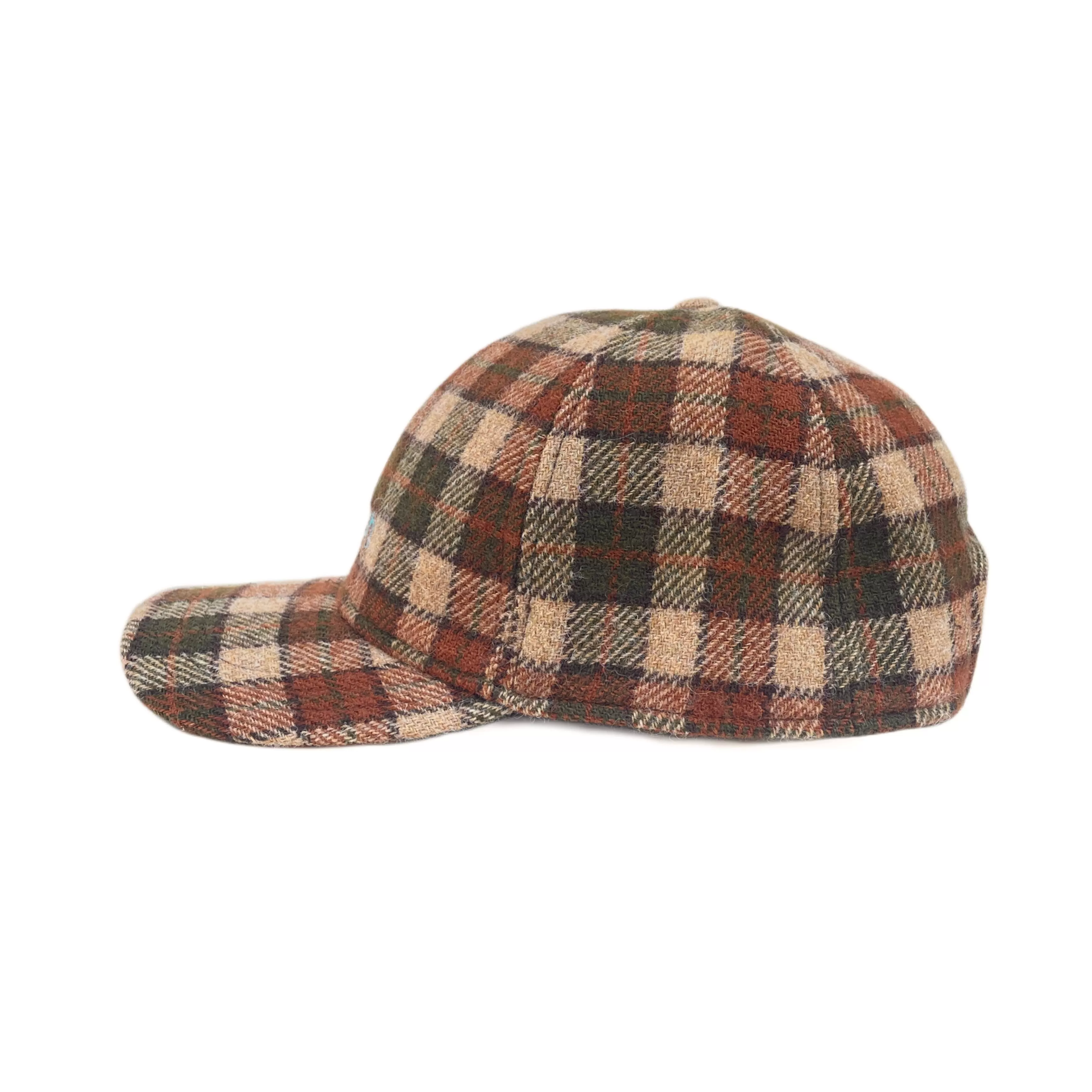 FRESH Shetland Wool Cap Tartan Brown