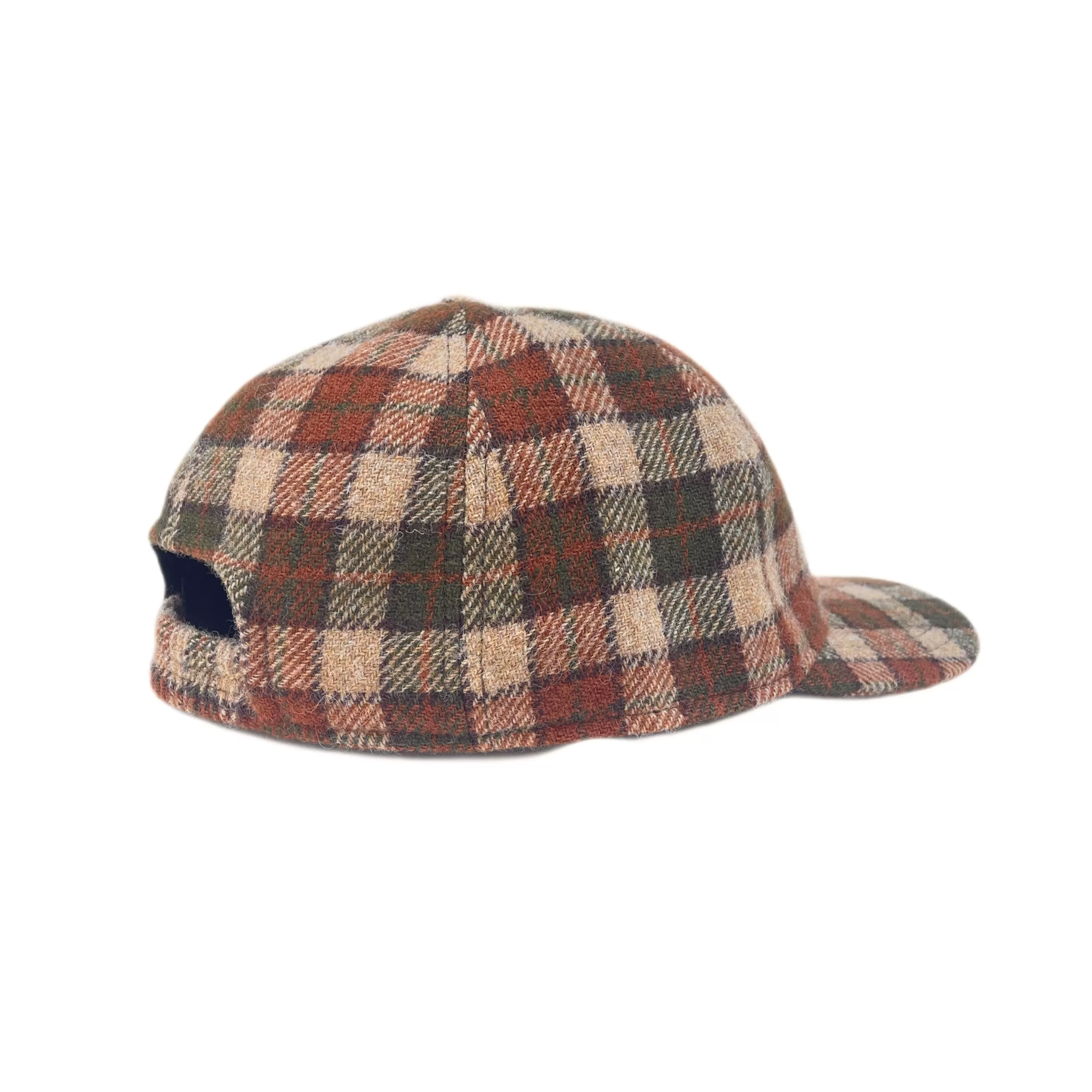 FRESH Shetland Wool Cap Tartan Brown