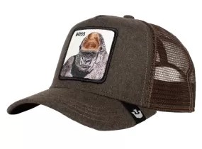 Goorin 'Boss Energy' Wool/Poly Trucker Style cap in Brown