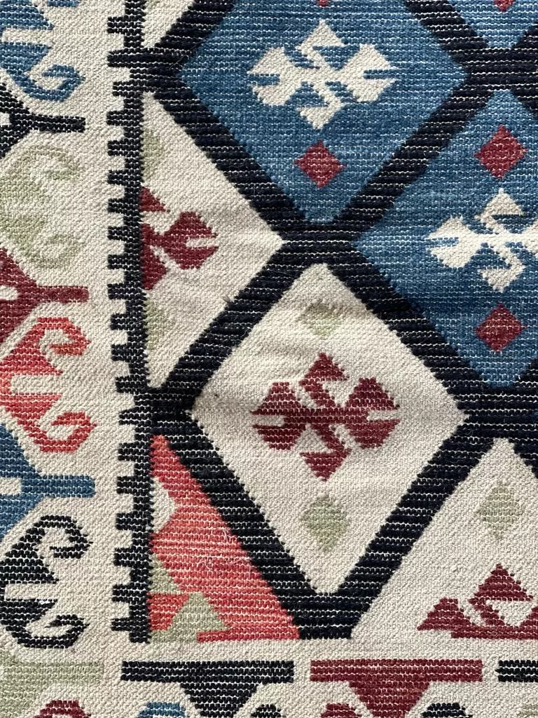 Hand Knotted Wool & Cotton RUG 58