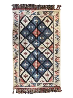 Hand Knotted Wool & Cotton RUG 58