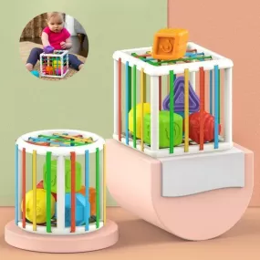 Infant Colorful Shape Block Sorting Game Baby Montessori Learning Educational Toys For Children Bebe Birth Inny 0 12 Months Gift