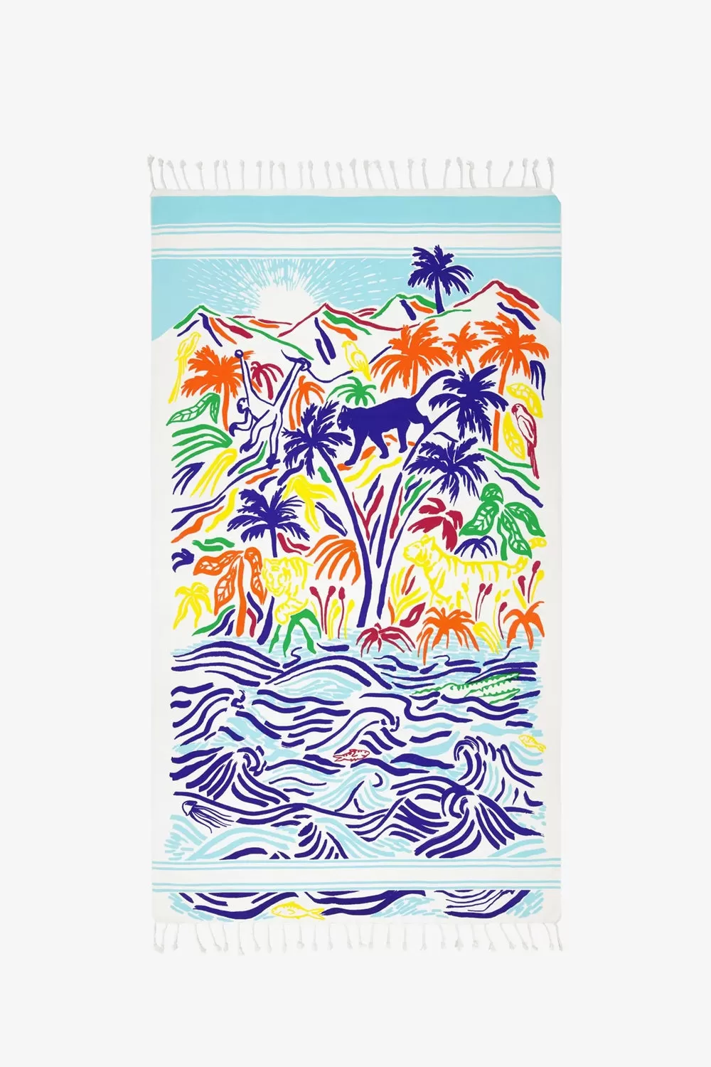 INOUI EDITIONS SUMATRA THIN TOWEL MULTICO