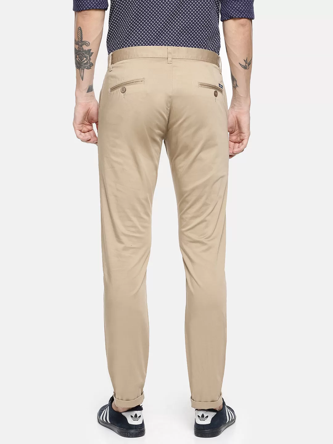 JDC Casual Solid Trouser-Light Khaki