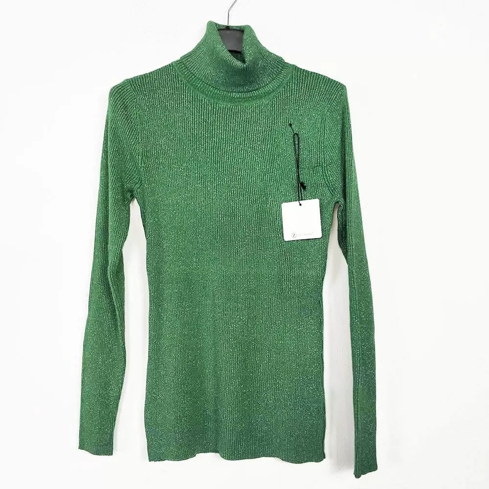 Jersey Basico Brillo | Damen Gerippter GlitzerPullover