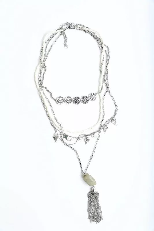 Jupiter Layered Necklace - Silver