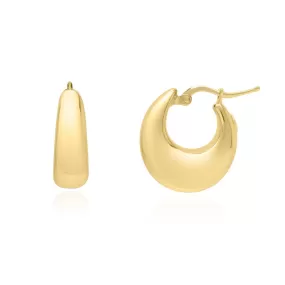 Large Saddle Hoop Earrings