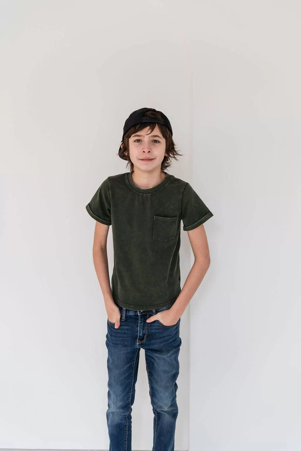 Lindworm Stonewash Kids Pocket Tee