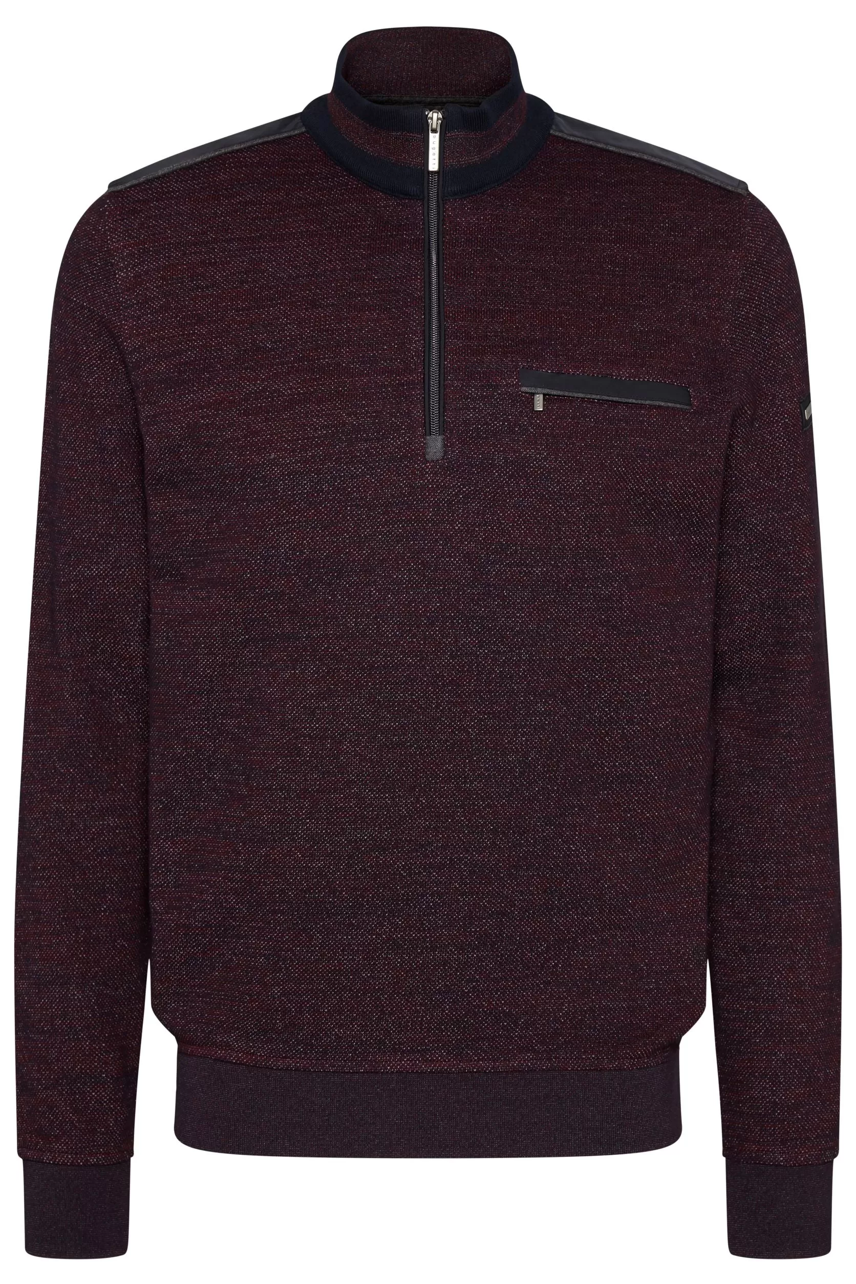 Long Sleeve 1/4 Zip Knit Burgundy 8550-25075