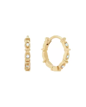 Madame Blanche Aquamarine Hoops