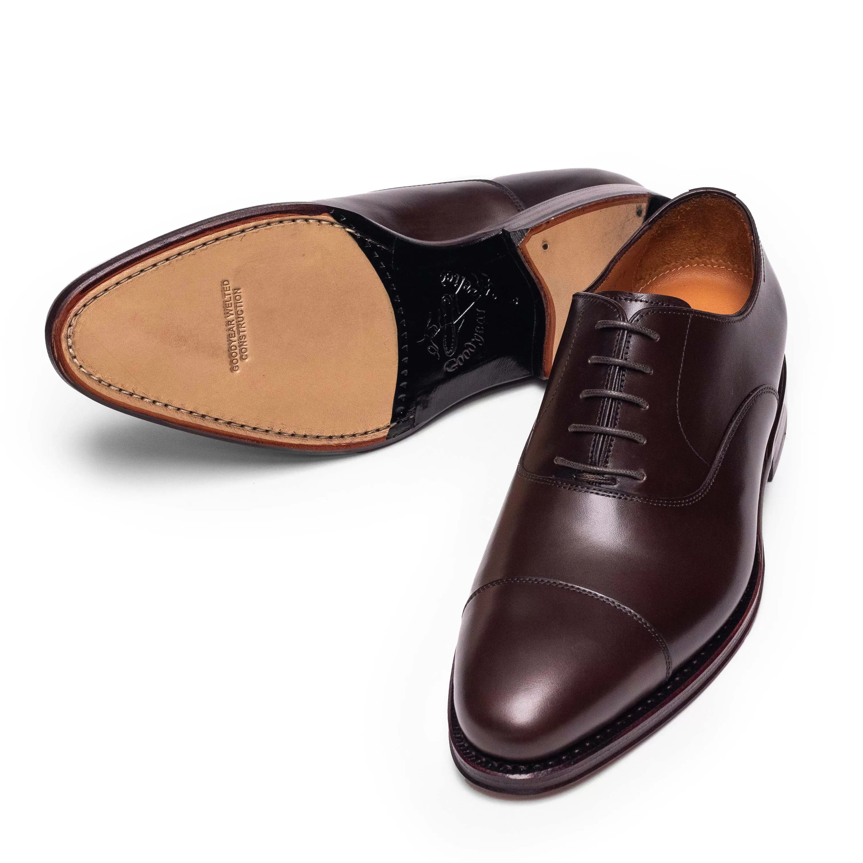 Men's Oxford Cap Toe / Dark Brown Calf 98317