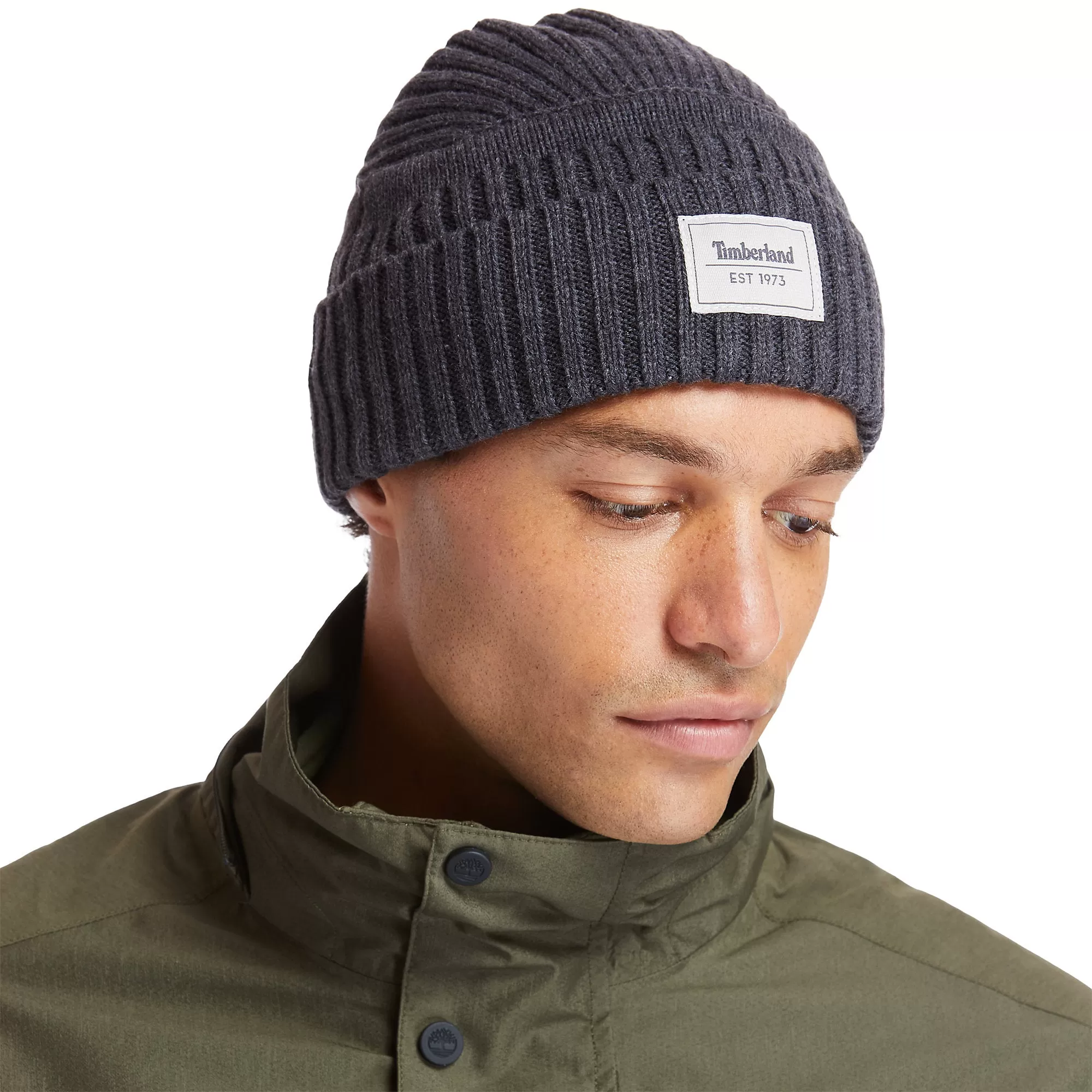 Mens Timberland Ribbed Beanie Hat